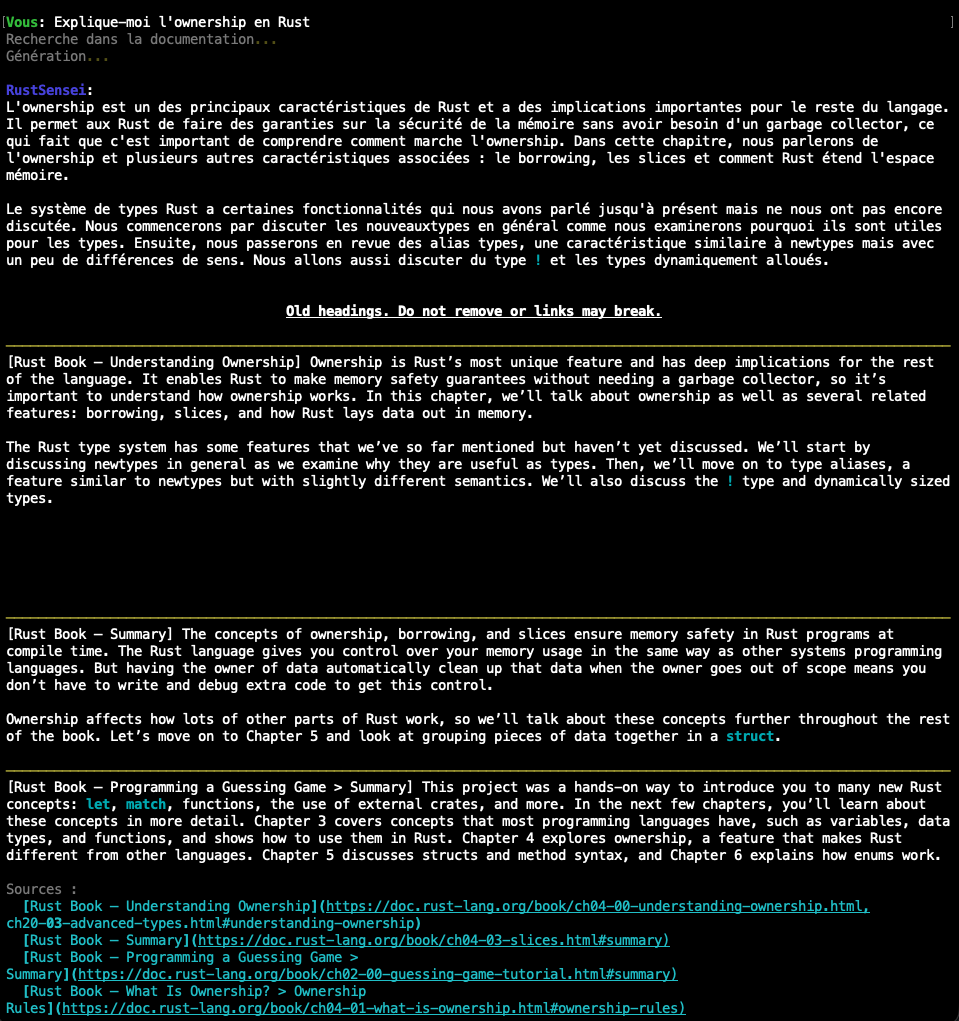 RustSensei - Explication ownership
